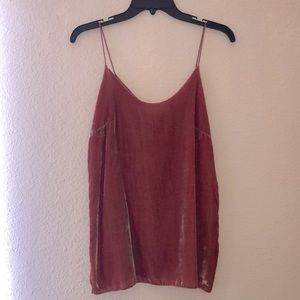 Velvet tan top